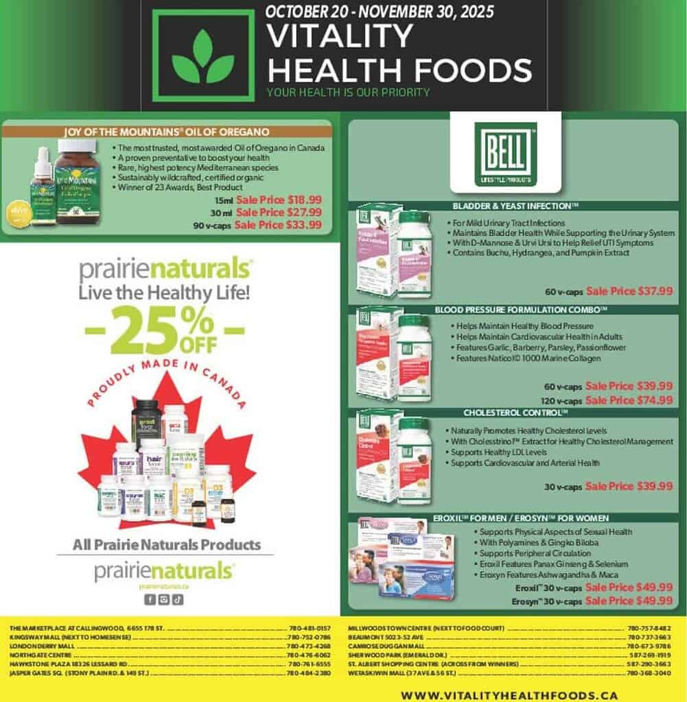 Oct2025 Nov2025 1 ★ Vitality Health Foods
